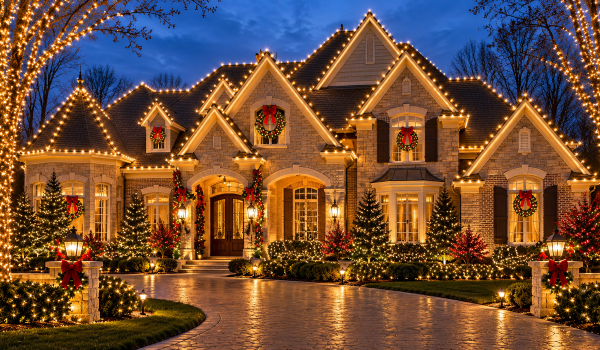 Luxury residential full property Christmas display